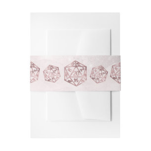 Bandeau De Faire-part RPG Luxe Mauve Sheen Imaginaire Tabletop Gamer D
