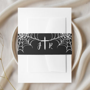 Bandeau De Faire-part Rubans de ventre de carte d'invitation gothique no