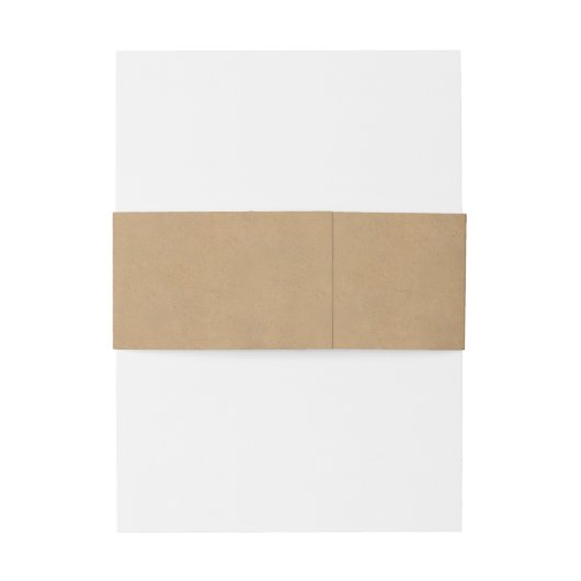 Bandeau De Faire-part Rustic Boho Mariage Kraft Paper ID1109 (Dos Example)