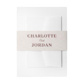 Bandeau De Faire-part Rustic Botanical Wedding Invitation (Devant example)