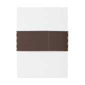 Bandeau De Faire-part Rustic Brown Floral Wedding  (Dos Example)