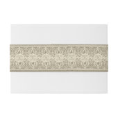 Bandeau De Faire-part Rustic Burlap and Lace (Dos exemple)