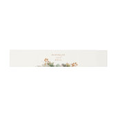 Bandeau De Faire-part Rustic Fall Greenery Feuille Foliage Mariage (Plat)