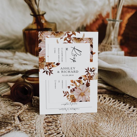 Bandeau De Faire-part Rustic Fall quitte Mariage