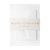 Bandeau De Faire-part Rustic Modern Script Personalized Wedding  (Devant example)