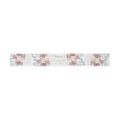 Bandeau De Faire-part Rustique Automne Floral aquarelle (Plat)