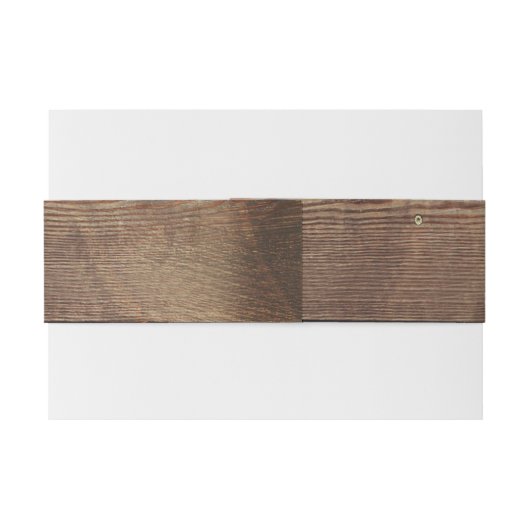 Bandeau De Faire-part Rustique Autum Floral Belly Band (Dos exemple)