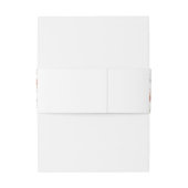 Bandeau De Faire-part Rustique Bourgogne brûlé Orange Jaune Mariage Flor (Dos Example)