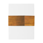 Bandeau De Faire-part Rustique Brown Grange Bois Pays Mariage occidental (Dos Example)