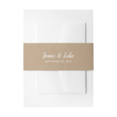 Bandeau De Faire-part Rustique Faux Kraft Mariage (Devant example)