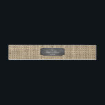 Bandeau De Faire-part Rustique Mason Jar Chalkboard Mariage Burlap<br><div class="desc">Unique Rustique Mason Jar Chalkboard design avec un bocal de maçon blanc avec script de Mariage Celebration, initiales de mariée et de mariée, un tag de tableau pour vos informations sur le dos, le tout sur un arrière - plan burlap. Ce design est un bon choix pour un mariage de...</div>