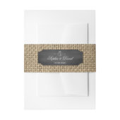Bandeau De Faire-part Rustique Mason Jar Chalkboard Mariage Burlap (Devant example)