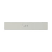 Bandeau De Faire-part Sable gris monogramme simple et élégant (Plat)