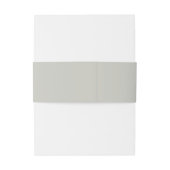 Bandeau De Faire-part Sable gris monogramme simple et élégant (Dos Example)