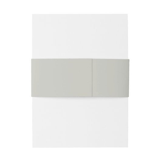 Bandeau De Faire-part Sable gris monogramme simple et élégant (Dos Example)