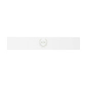 Bandeau De Faire-part Sage Botaniacal & Ribbon Crest Monogram Mariage (Plat)