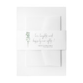 Bandeau De Faire-part Sage Eucalyptus Love Noms de rire Mariage (Devant example)