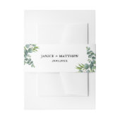 Bandeau De Faire-part Sage Eucalyptus Woodland Mariage (Devant example)