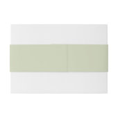 Bandeau De Faire-part Sage Green Belly Band (Dos exemple)