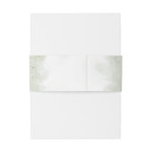 Bandeau De Faire-part Sage green gold watercolour elegant wedding (Dos Example)