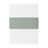 Bandeau De Faire-part Sage Green Modern Wedding Invitation (Dos Example)