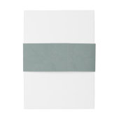 Bandeau De Faire-part Sage Green Simple Monogramme (Dos Example)