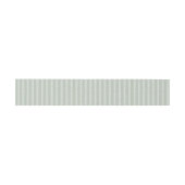 Bandeau De Faire-part Sage Green & White Stripes Wedding (Plat)