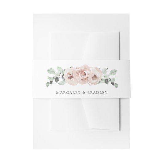Bandeau De Faire-part Sage Greenery rose Dusty Rose Floral Mariage (Devant example)