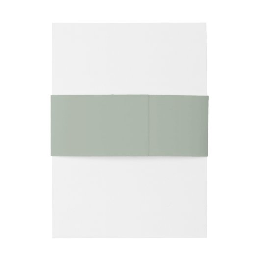 Bandeau De Faire-part Sage vert simple rustique Boho Mariage (Dos Example)