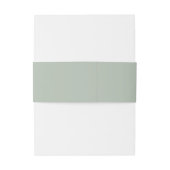 Bandeau De Faire-part Sage vert simple rustique Boho Mariage (Dos Example)