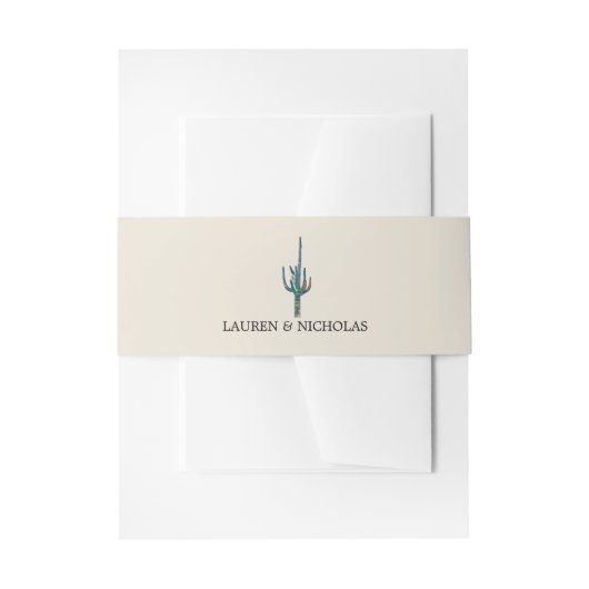 Bandeau De Faire-part Saguaro Cactus (Devant example)