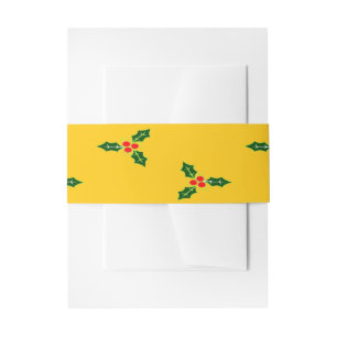 Bandeau De Faire-part Saint de Noël sur orange