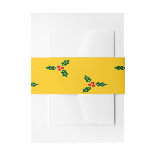 Bandeau De Faire-part Saint de Noël sur orange (Devant example)