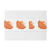 Bandeau De Faire-part Sang Motif de fruits orange (Dos exemple)