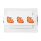 Bandeau De Faire-part Sang Motif de fruits orange (Devant Example)