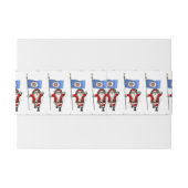 Bandeau De Faire-part Santa Claus with Ensign of Minnesota (Dos exemple)