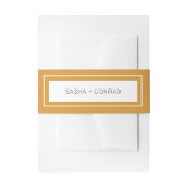 Bandeau De Faire-part Sasha Marigold Mariage moderne (Devant example)