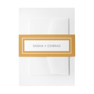 Bandeau De Faire-part Sasha Marigold Mariage moderne