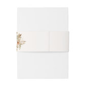 Bandeau De Faire-part Script botanique Rose d'automne rustique (Dos Example)