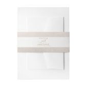 Bandeau De Faire-part Script Brown léger (Devant example)