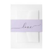 Bandeau De Faire-part Script d'amour mariage sur Lavender (Devant example)