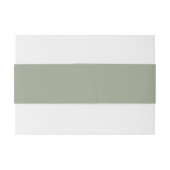Bandeau De Faire-part Script de bande de Faire-part de mariage verte Sag (Dos exemple)