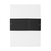 Bandeau De Faire-part Script de calligraphie simple Mariage noir (Dos Example)