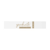 Bandeau De Faire-part Script Gold | Brosse classique avec année (Plat)
