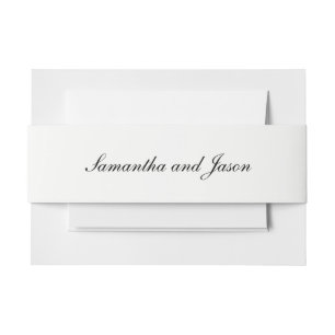 Bandeau De Faire-part Script Mariage classique personnalisé