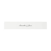 Bandeau De Faire-part Script Mariage classique personnalisé (Plat)