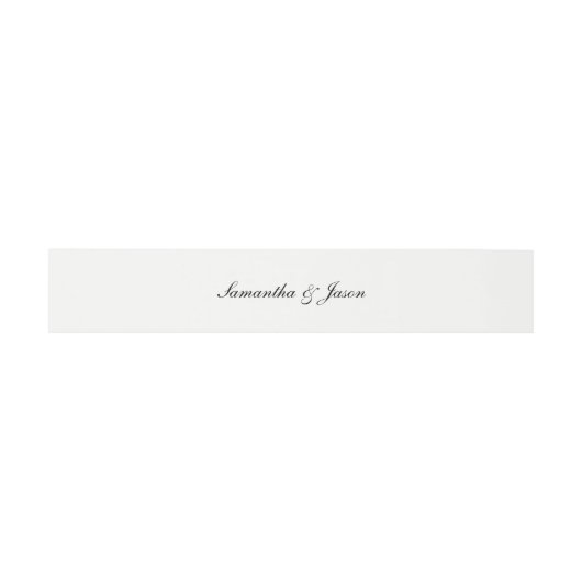 Bandeau De Faire-part Script Mariage classique personnalisé (Plat)