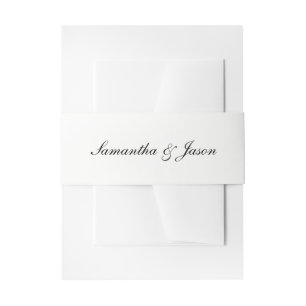 Bandeau De Faire-part Script Mariage classique personnalisé