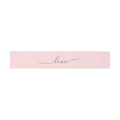 Bandeau De Faire-part Script mariage D'Amour Sur Rose Blush (Plat)