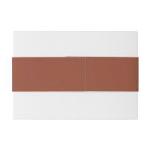 Bandeau De Faire-part Script Moderne Rustique Mariage en terre cuite de (Dos exemple)